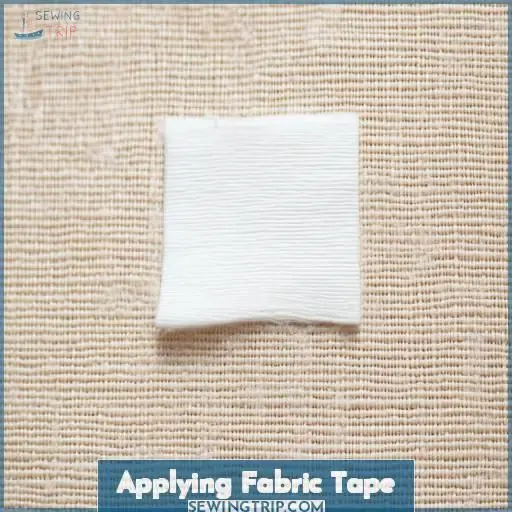 Applying Fabric Tape