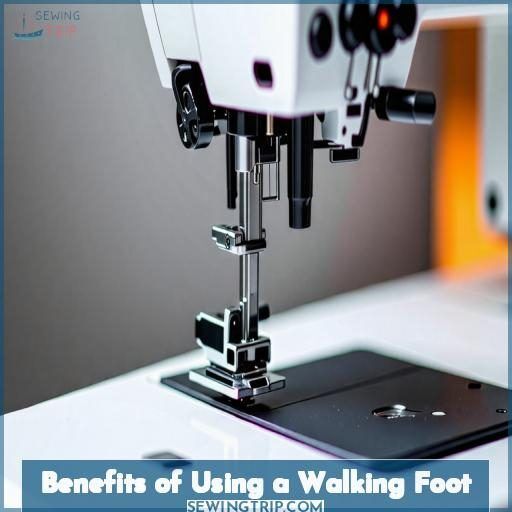 Benefits of Using a Walking Foot Benefits of Using a Walking Foot