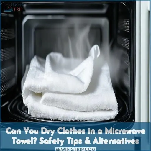 can you dry clothes in the microwave towel