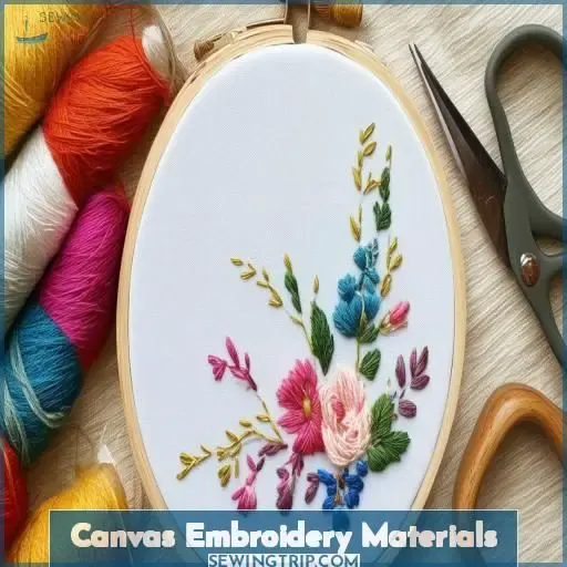 Canvas Embroidery Materials