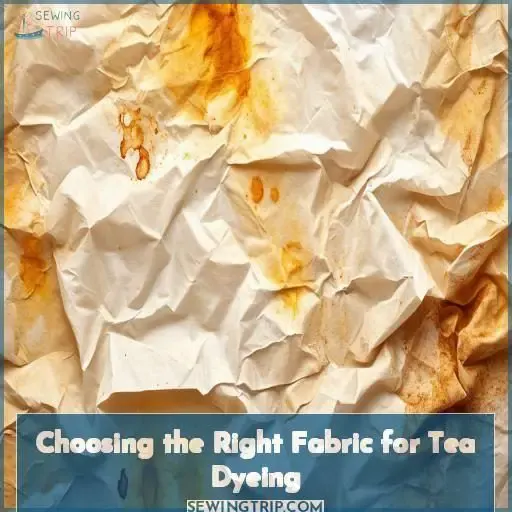 Choosing the Right Fabric for Tea Dyeing