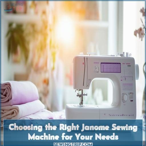 Choosing the Right Janome Sewing Machine for Your Needs
