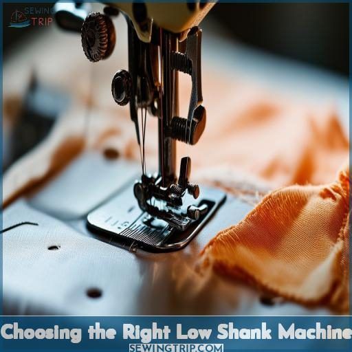 Choosing the Right Low Shank Machine