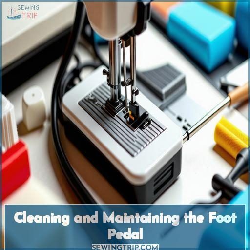 Cleaning and Maintaining the Foot Pedal