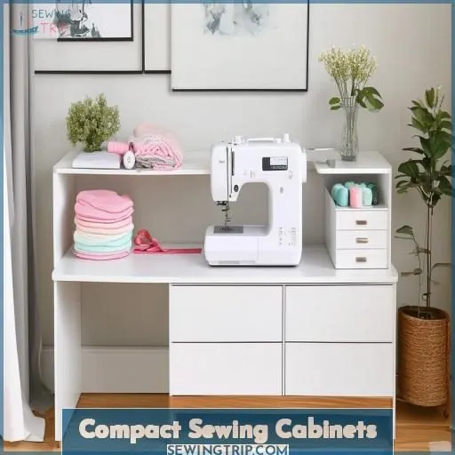 Compact Sewing Cabinets