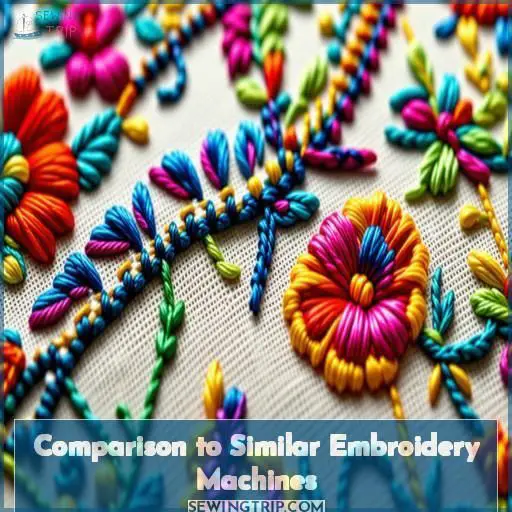 Comparison to Similar Embroidery Machines