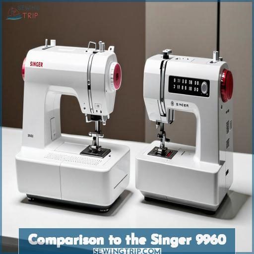 Comparison to the Singer 9960