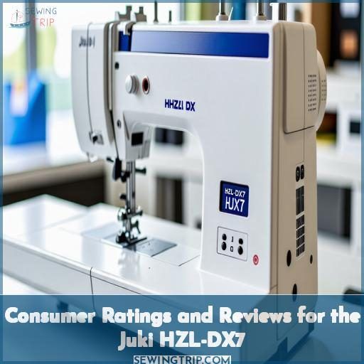 Consumer Ratings and Reviews for the Juki HZL-DX7