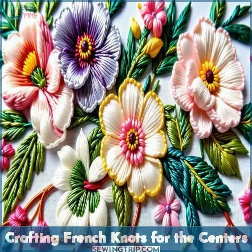Crafting French Knots for the Centers