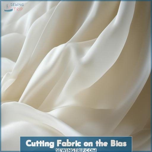 Cutting Fabric on the Bias