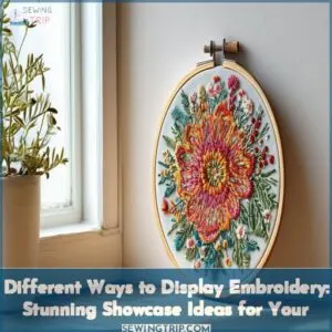 different ways to display embroidery