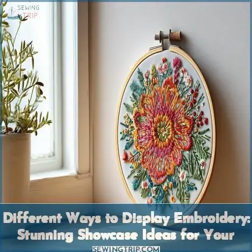 different ways to display embroidery