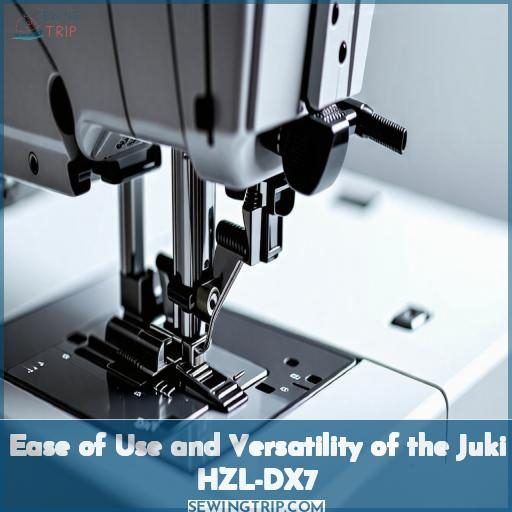 Ease of Use and Versatility of the Juki HZL-DX7