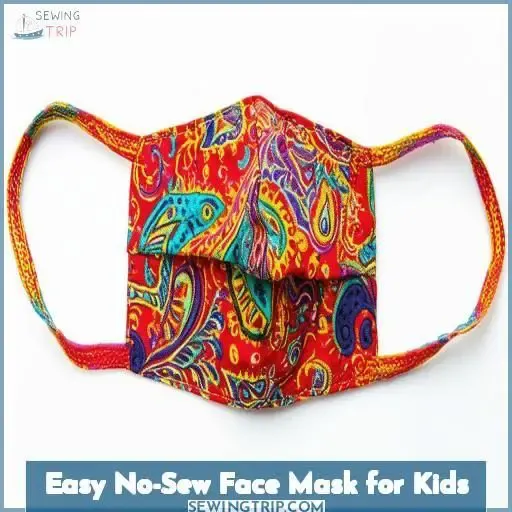 Easy No-Sew Face Mask for Kids
