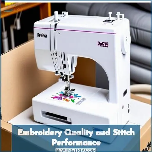 Embroidery Quality and Stitch Performance