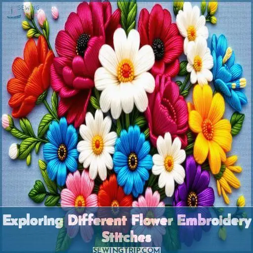 Exploring Different Flower Embroidery Stitches