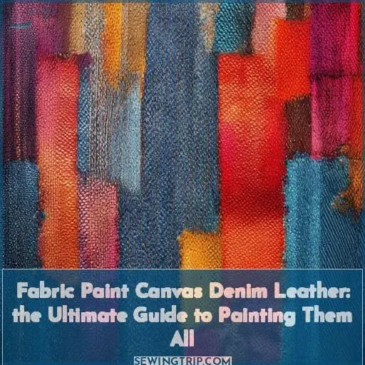 fabric paint canvas denim leather