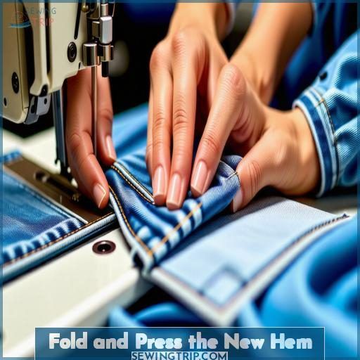 Fold and Press the New Hem