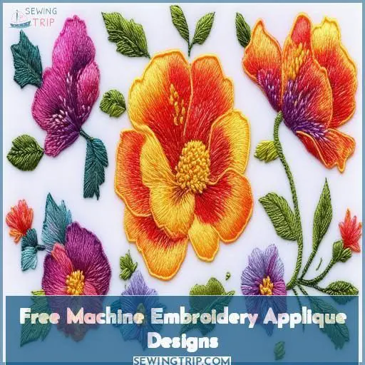 Free Machine Embroidery Applique Designs