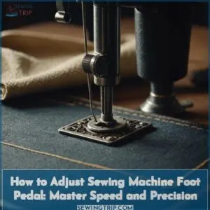 how to adjust sewing machine foot pedal