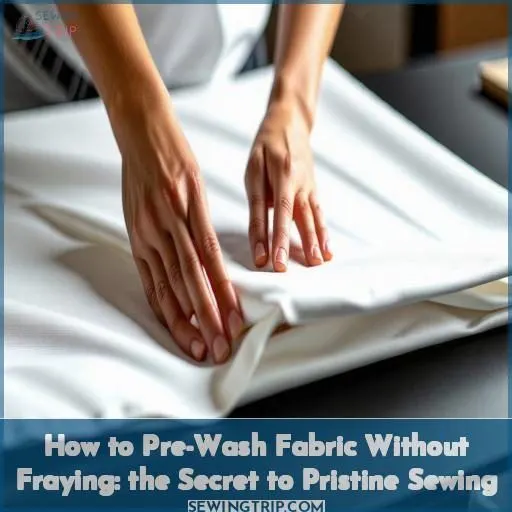 how to pre wash fabric without fraying