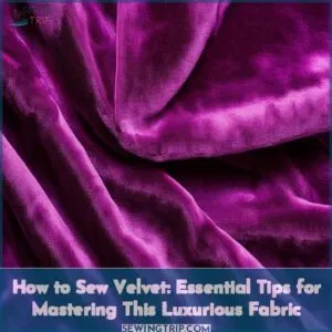 how to sew velvet