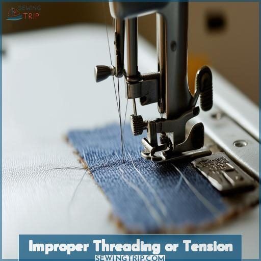 Improper Threading or Tension