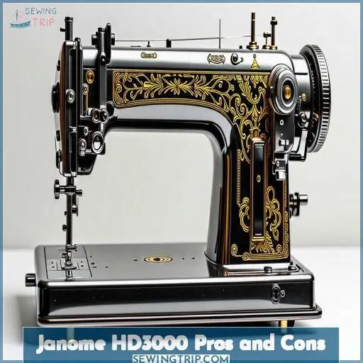 Janome HD3000 Pros and Cons Janome HD3000 Pros and Cons
