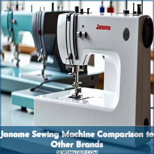 Janome Sewing Machine Comparison to Other Brands
