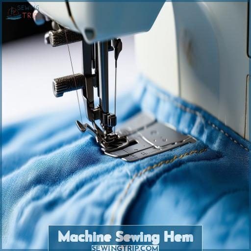 Machine Sewing Hem