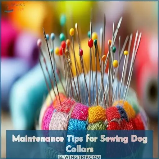 Maintenance Tips for Sewing Dog Collars