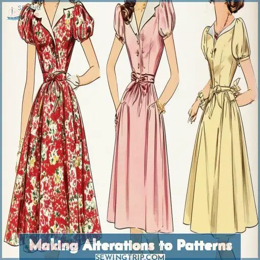 Making Alterations to Patterns