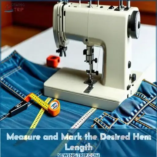 Measure and Mark the Desired Hem Length