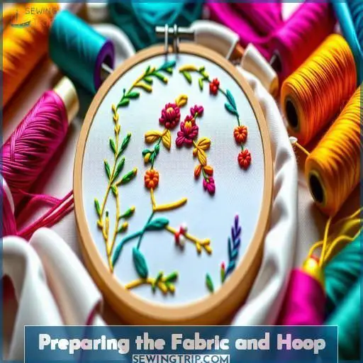 Preparing the Fabric and Hoop