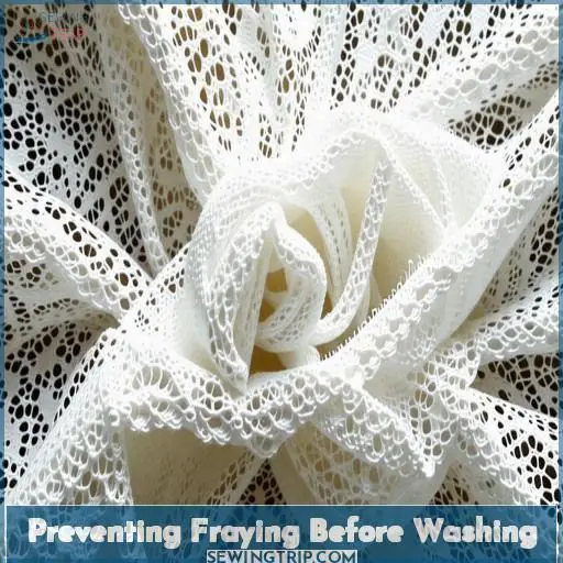 Preventing Fraying Before Washing