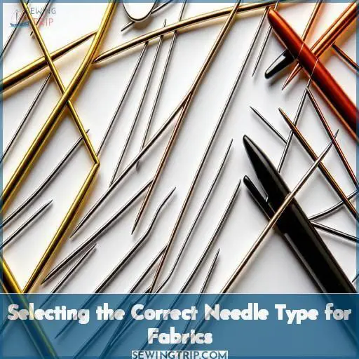 Selecting the Correct Needle Type for Fabrics Selecting the Correct Needle Type for Fabrics