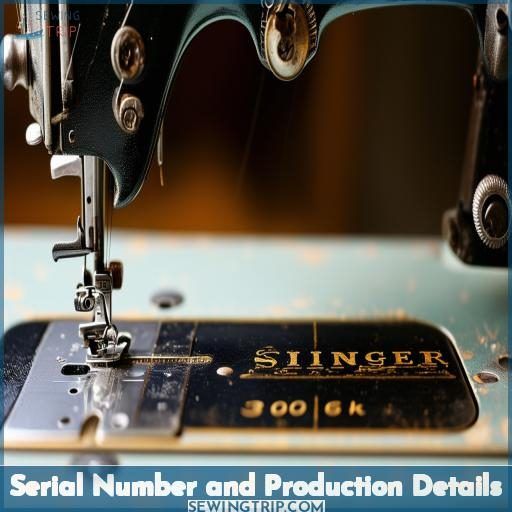 Serial Number and Production Details