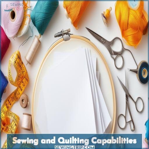 Sewing and Quilting Capabilities