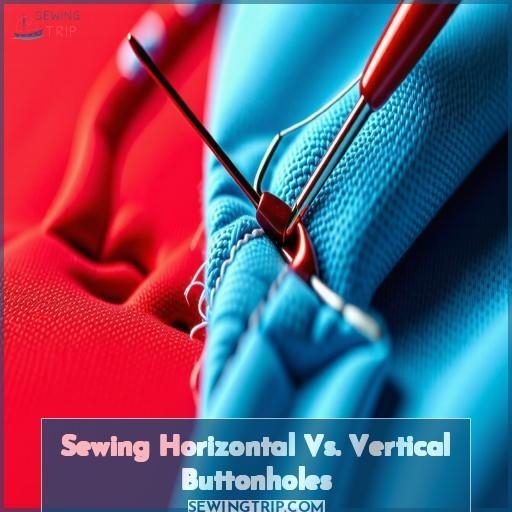Sewing Horizontal Vs. Vertical Buttonholes