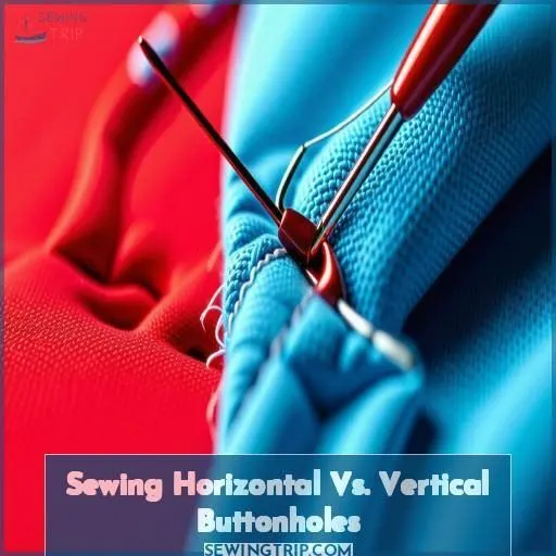 Sewing Horizontal Vs. Vertical Buttonholes