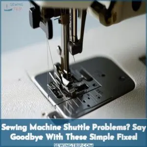 sewing machine shuttle problems