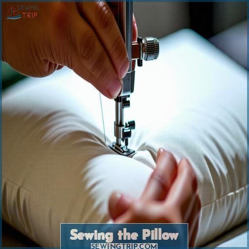 Sewing the Pillow Sewing the Pillow