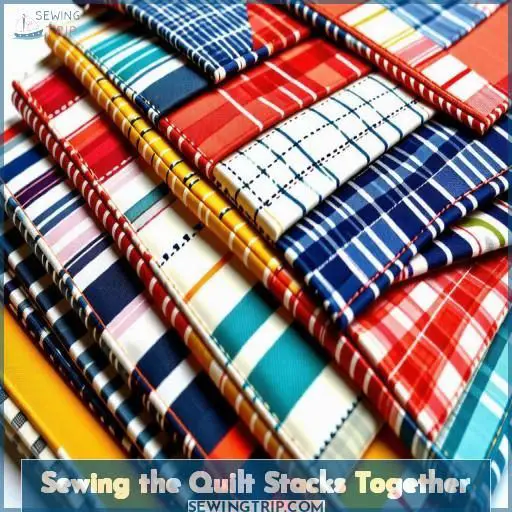 Sewing the Quilt Stacks Together