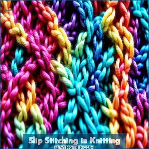 Slip Stitching in Knitting