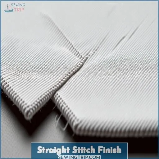 Straight Stitch Finish