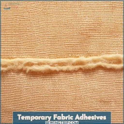 Temporary Fabric Adhesives