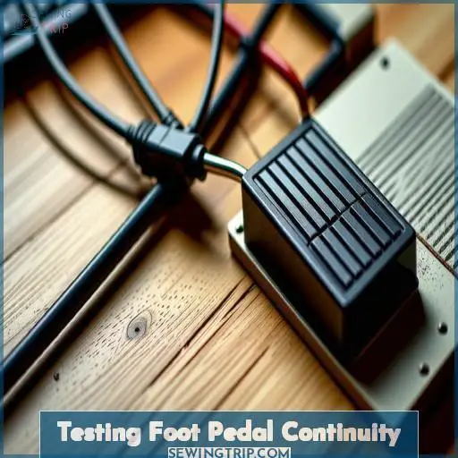 Testing Foot Pedal Continuity