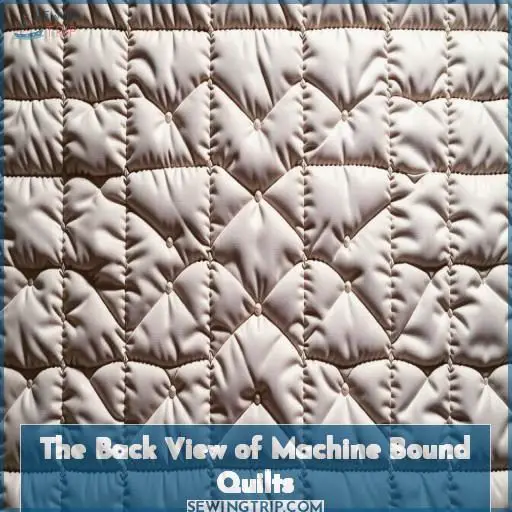 The Back View of Machine Bound Quilts