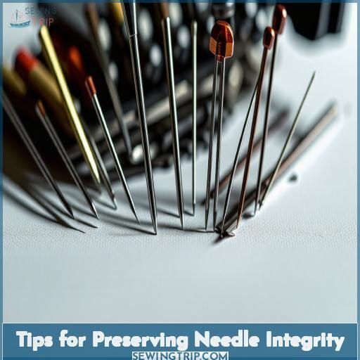 Tips for Preserving Needle Integrity Tips for Preserving Needle Integrity