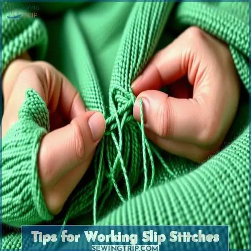 Tips for Working Slip Stitches